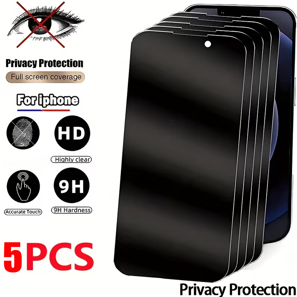 Anti Peek Privacy Tempered Glass - 1-5PCS Anti-Spy Privacy Tempered Glass for