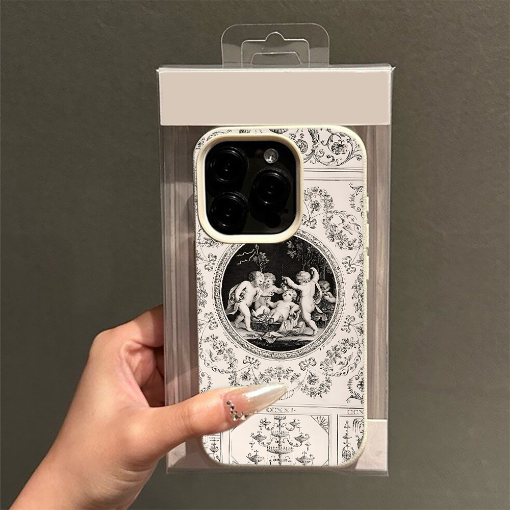 Vintage Baroque Angel Pattern  - đánh giá và giá Vintage Floral Pattern Soft Case