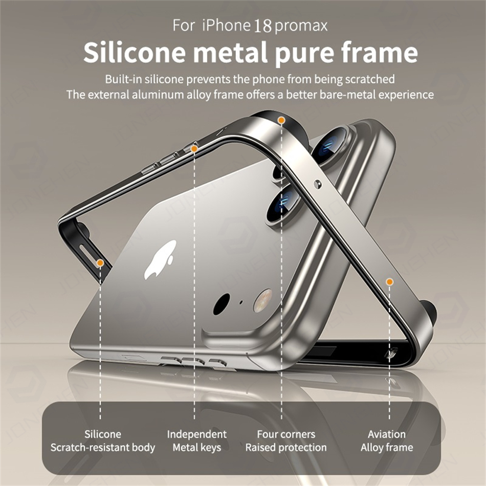 Light Hybrid Silicone Frame Al - đánh giá và giá Metal Bumper Aluminum Frame Case
