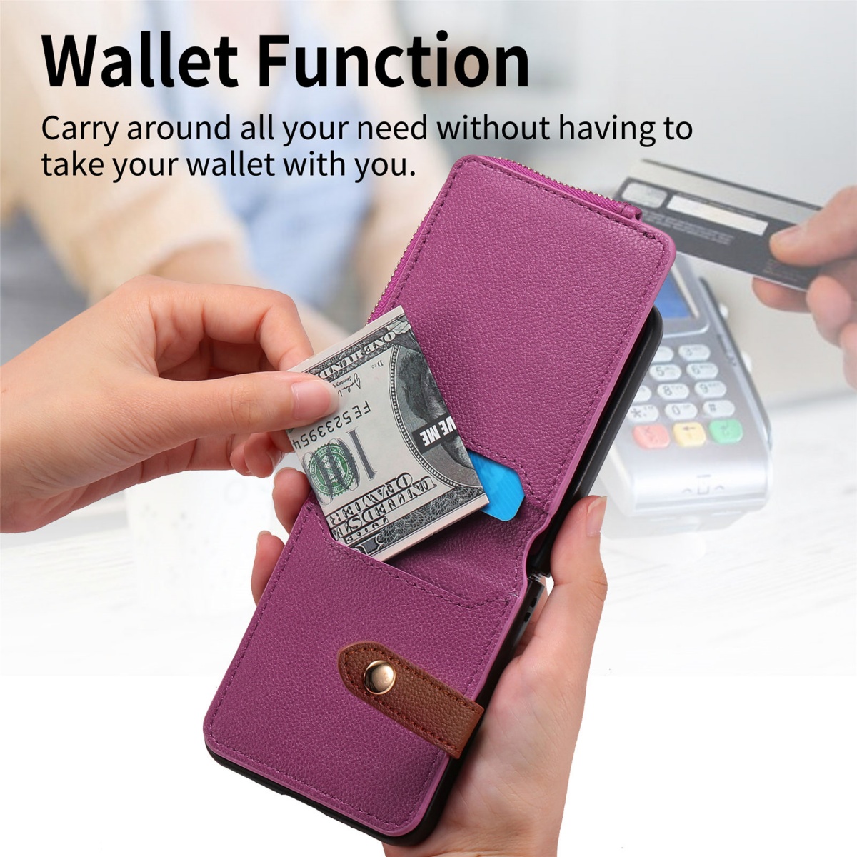 Luxury Card Holder Phone Case  - đánh giá và giá Leather Wallet Card Holder Phone Cover