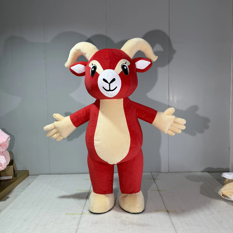 Inflatable Red Goat Mascot Cos - đánh giá và giá Chargers