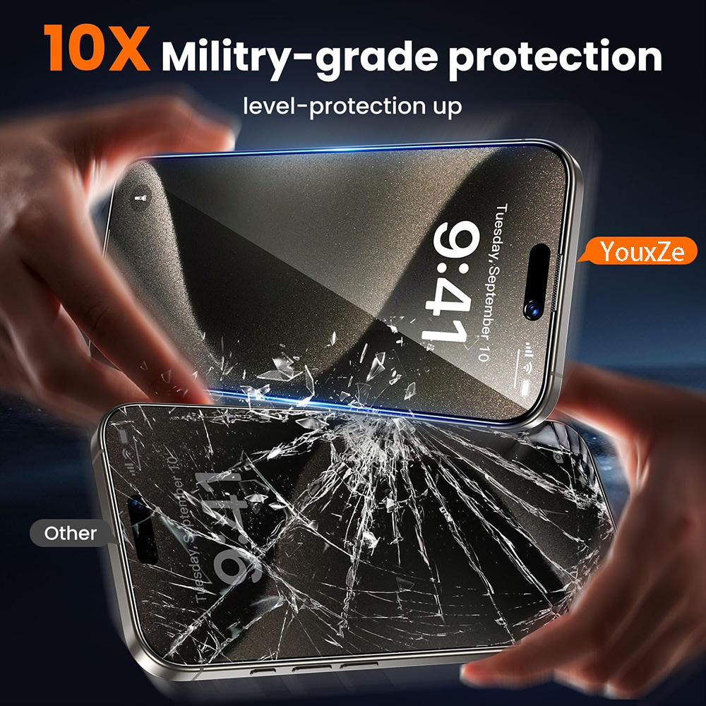 4Pcs Anti Spy Tempered Glass F - đánh giá và giá Anti Spy Privacy Glass Case