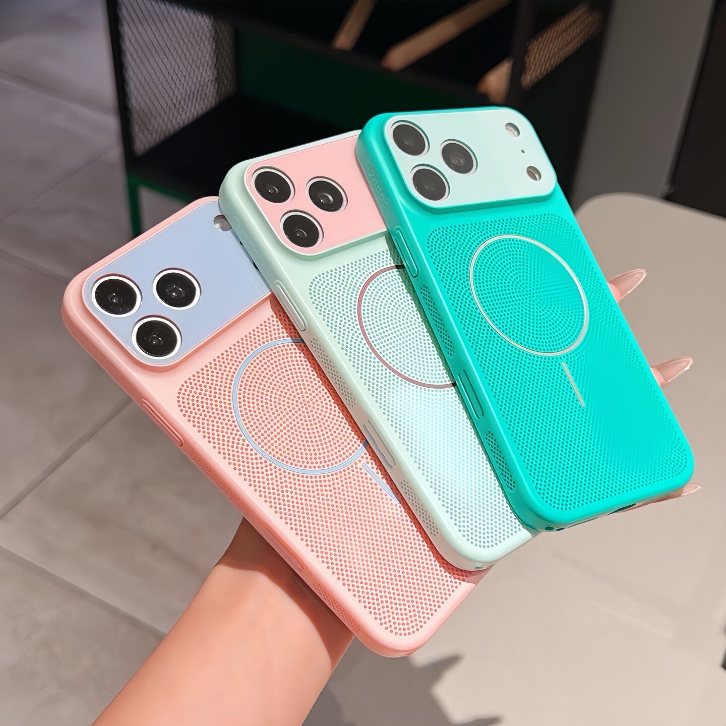 Dual Color Heat Dissipation Me - đánh giá và giá Heat Dissipation Mesh Breathable Case